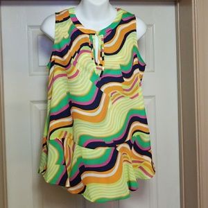 Kaari Blue multi color top